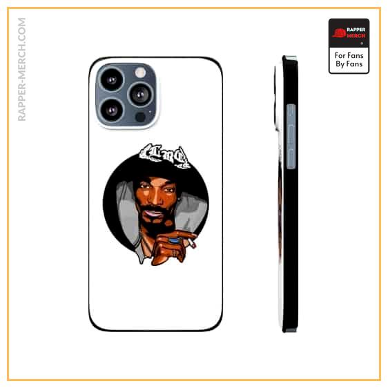 West-Coast Rapper Snoop Dogg Head Art White iPhone 13 Case RM0310