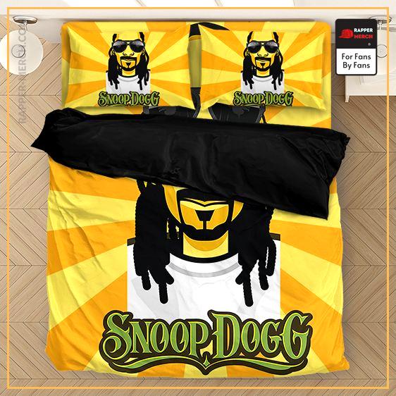 West Coast Rapper Snoop Dogg Yellow And Orange Bed Linen RM0310