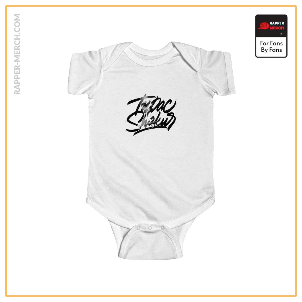 West Coast Rapper Tupac Shakur Name Silhouette Art Baby Onesie RM0310