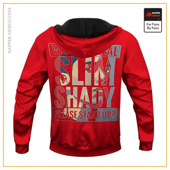 Will The Real Slim Shady Please Stand Up Red Hoodie Jacket RM0310