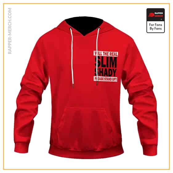 Will The Real Slim Shady Please Stand Up Red Hoodie Jacket RM0310