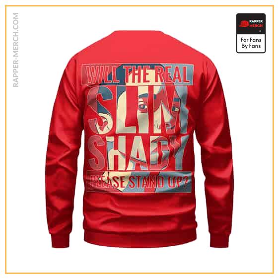 Will The Real Slim Shady Stand Up Please Red Sweatshirt RM0310