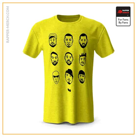 Wu-Tang Clan Members Head Artwork Shirt RM0410