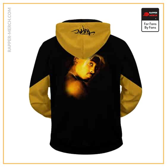 Iconic 2Pac Shakur Portrait & Logo Zip Up Jacket Hoodie RM0310