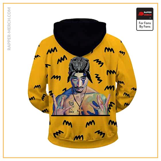 Awesome 2Pac Is Alive Vibrant Artwork Zip Up Hoodie RM0310