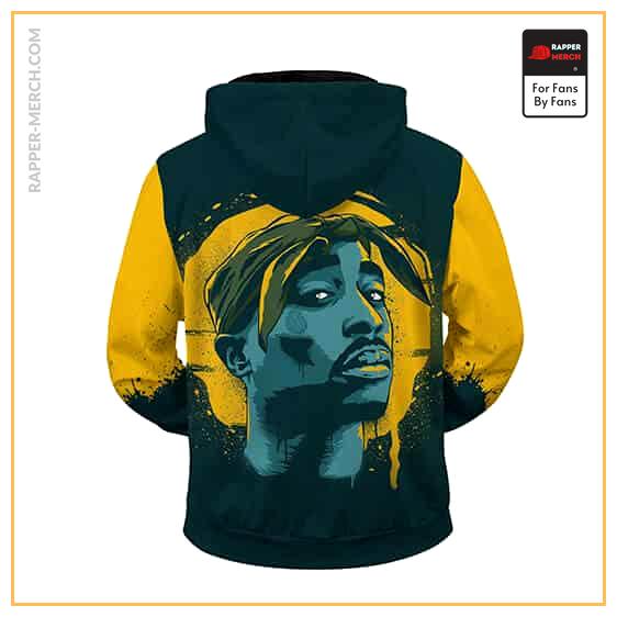 West Side Tupac Shakur Vibrant Artwork Zip Up Hoodie RM0310
