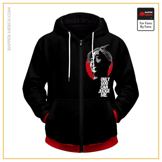 Tupac Makaveli Only God Can Judge Me Zip Up Hoodie RM0310