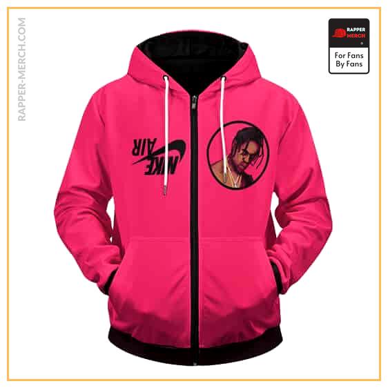 Nike Air Travis Scott Raspberry Pink Cool Zipped Hoodie RM0410