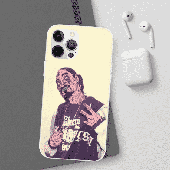 Zombie Snoop Dogg Trippy Artwork Beige iPhone 12 Cover RM0310